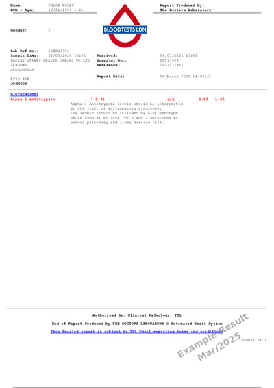 Alpha 1 Antitrypsin