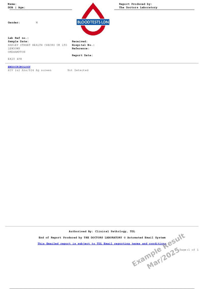 HIV1-2 p24 antigen Blood Test In London