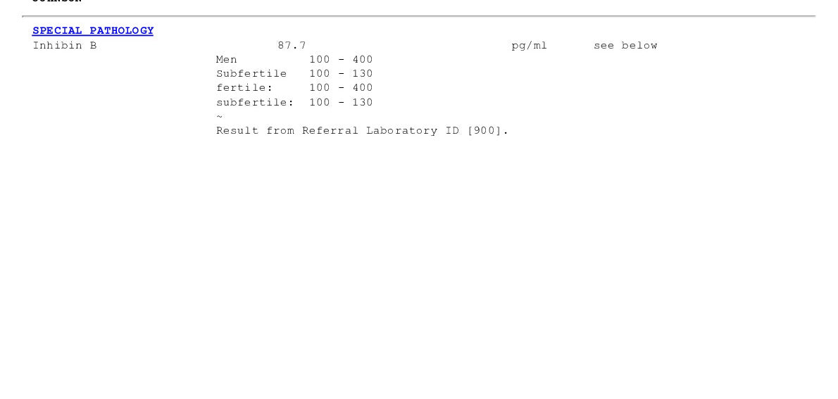 Inhibin B Blood Test London Example