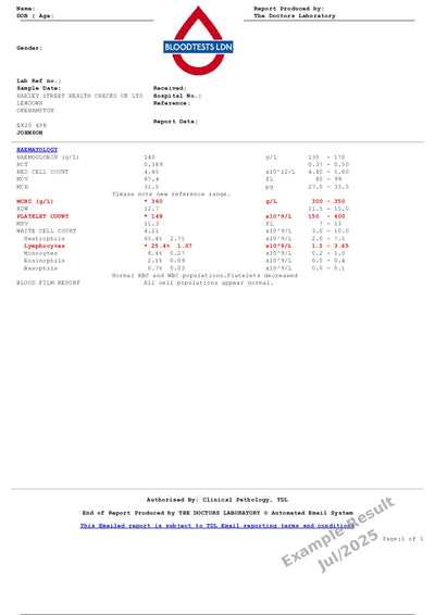 Blood Film Examination In London - Order Online - Attend