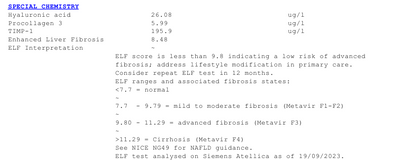 Enhanced Liver Fibrosis Blood Test ELF In London